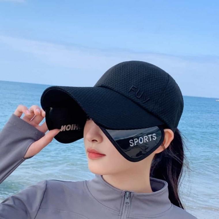 사이드 날개 썬캡 햇빛가림모자 메쉬볼캡 햇빛가리개모자