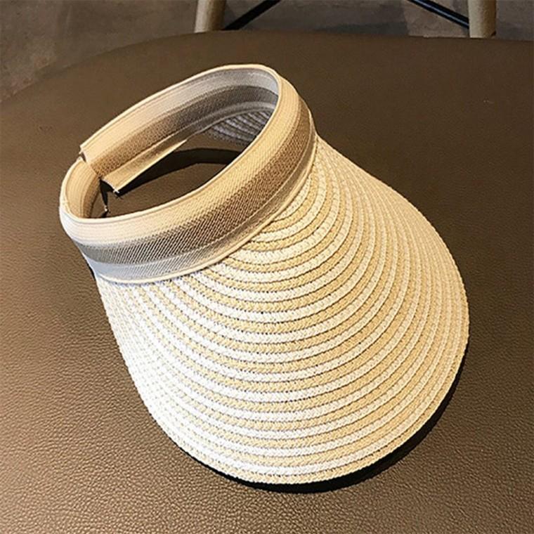스트라이프 썬캡 여름 스트라이프 썬캡