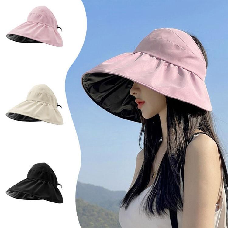 와이드챙 돌돌이 썬캡 썬캡모자 썬바이저 돌돌이모자 ELM-042