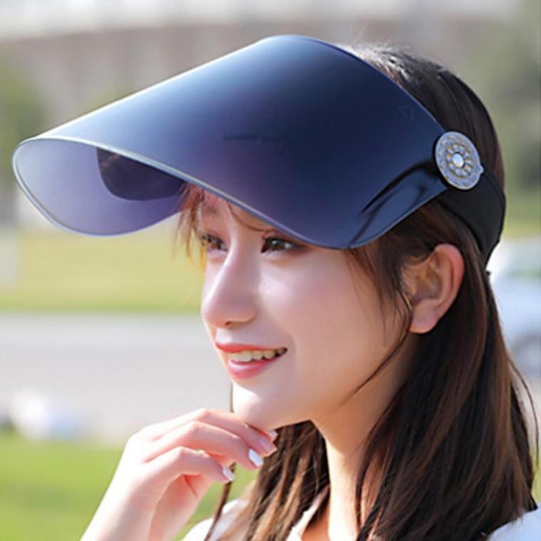 각도조절 UV차단 썬캡 자외선 차단 모자(블랙)
