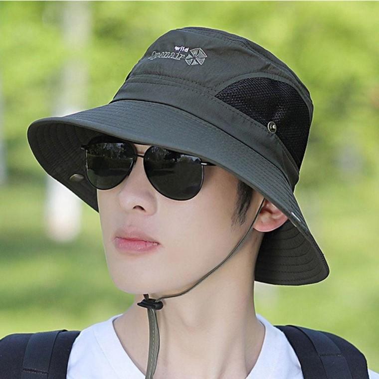 남성 벙거지 스타일 시원한 메쉬 통풍 썬캡 패션 모자 등산 남자 자외선 차단 여자 여성