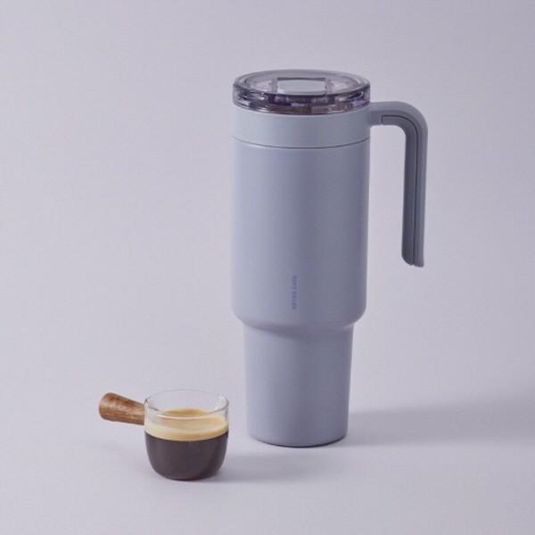 락앤락 메트로카페 세라믹 핸들텀블러 1.2L 바이올렛 대용량텀블러 휴대용보틀