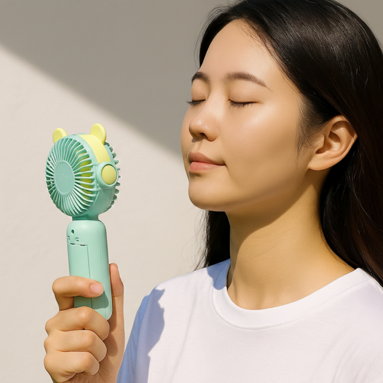 무선 건전지식 핸디형 선풍기 미니 휴대용 탁상용 스탠드 팬