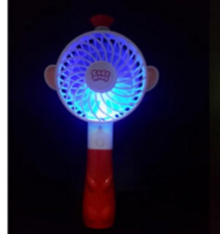 LED 휴대용 손선풍기 무선 미니 선풍기 탁상용 USB 충전