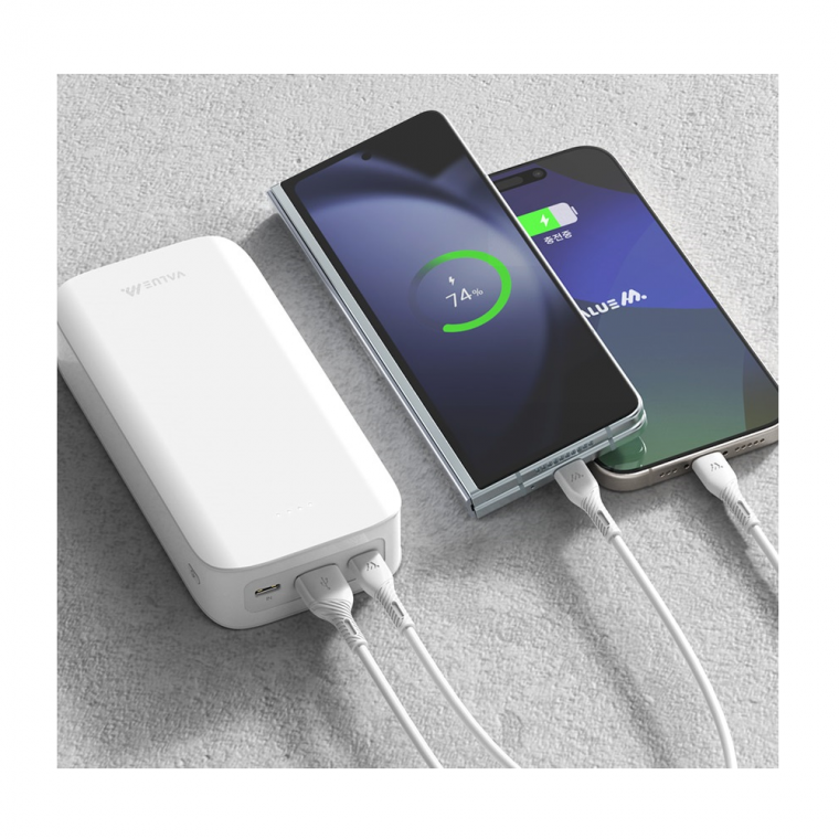 스마트트 충전잘되는 충전기 20000mAh C타입 간편 휴대용 갤럭시 A16 A26 A36 A56 와이드7 M15 보조배터리