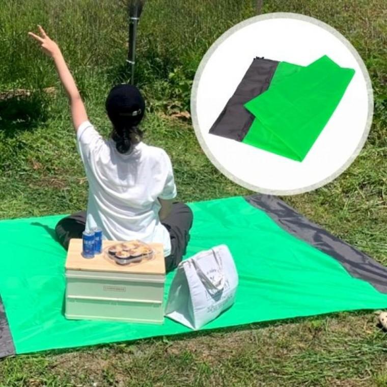 돗자리 포켓 휴대용 그린 미니 경량 가벼운 피크닉