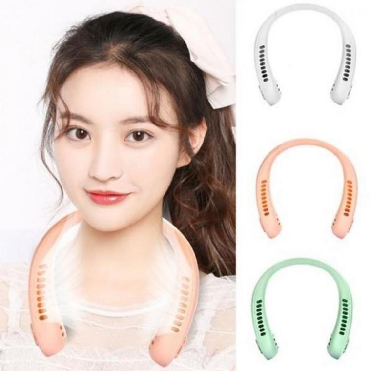 야외캠핑 목선풍기 휴대용 목걸이 생활 K-01 선풍기