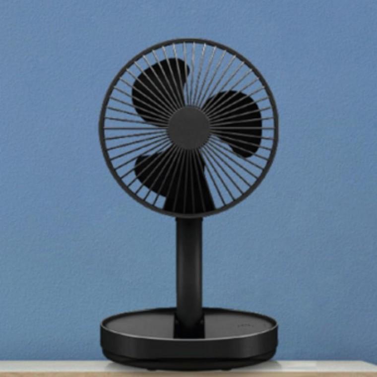 백색 휴대용 접이식 데스크탑 무선 미니 선풍기 충전식