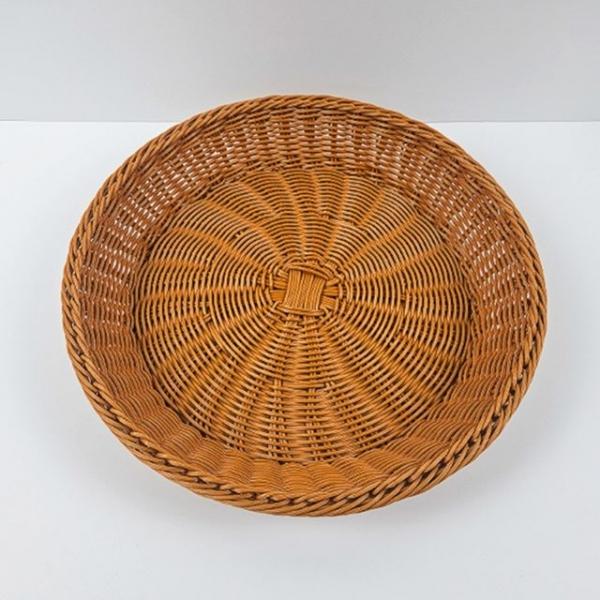 원형 등나무트레이 40CM 대 등채반 업소용 진열 간식