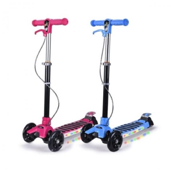 중모토이플러스 LED 스쿠터 어린이 유아 킥보드 씽씽카 바퀴 불빛 높이조절 퀵보드