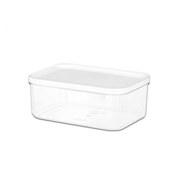 투명 냉장고 소분용기 반찬통 5호 1350ml 1개 화이트