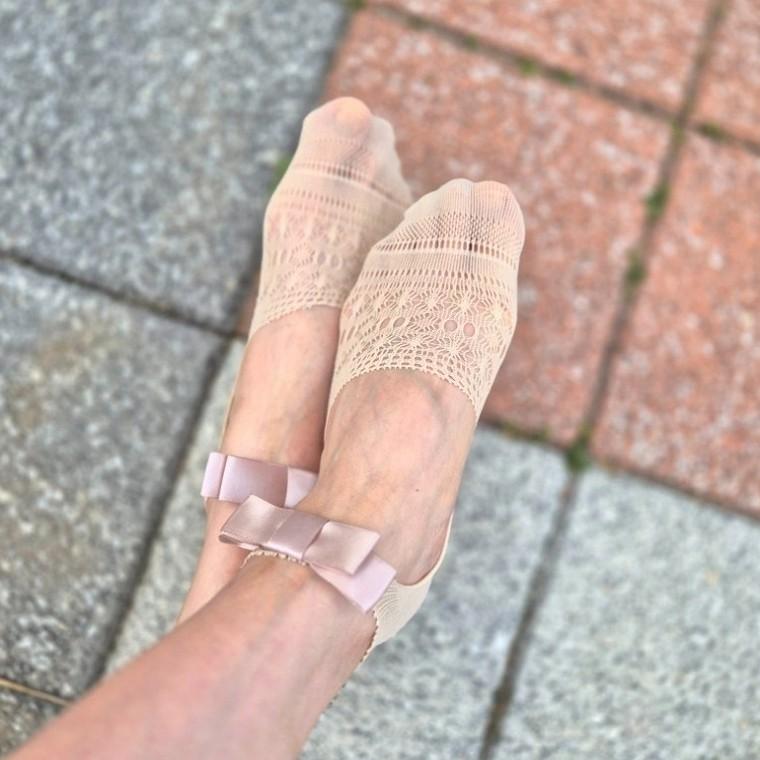 봄 여름 여성 리본양말 발레 스타일 양말