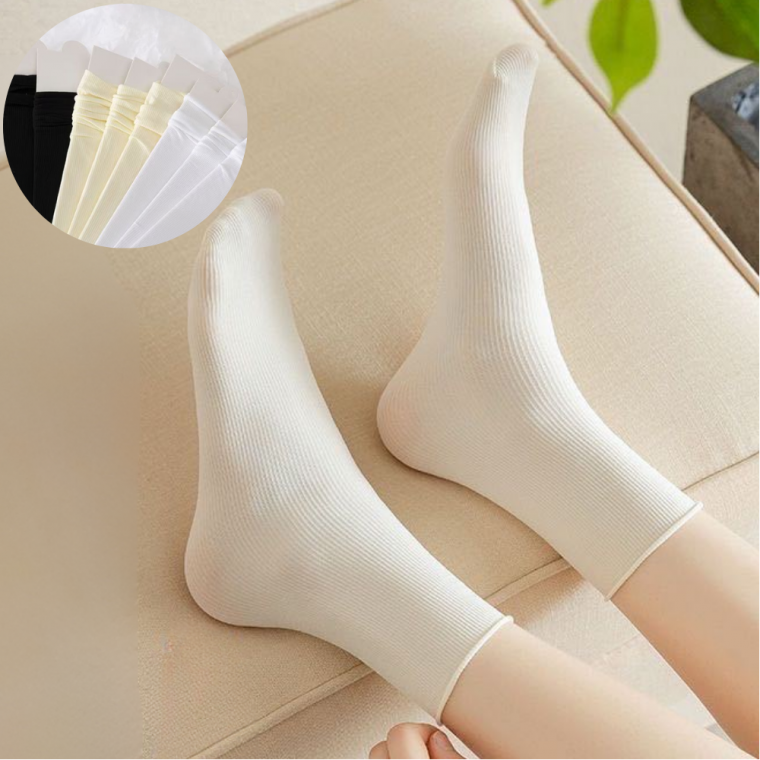 [지앤지] 시원한 여름 양말 무봉제 무압박 편안한 얇은 기본양말 시스루 골지 중목 패션