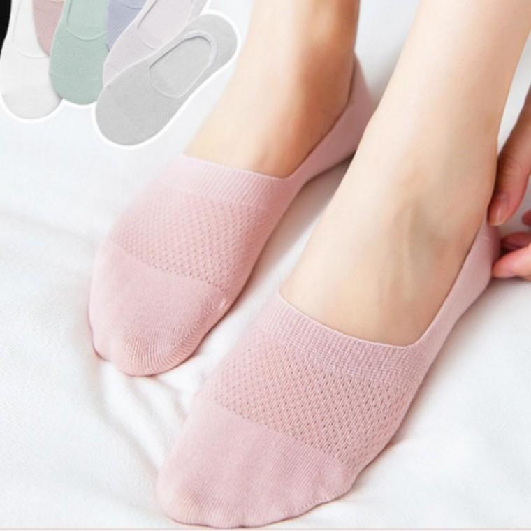 여름 예쁜 여성 양말 5켤레 페이크삭스 덧신 메쉬 덧신 덧버선 발목 여름
