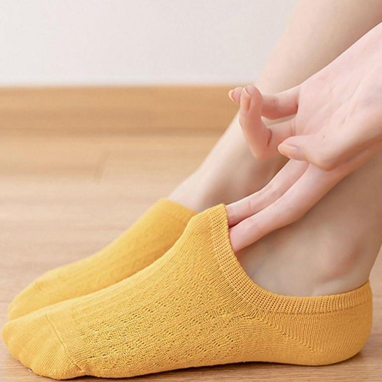 시원한 메쉬 소재 여성 여름 메이크 삭스 덧신 5켤레 양말 여자 페이크 줄무의 운동화