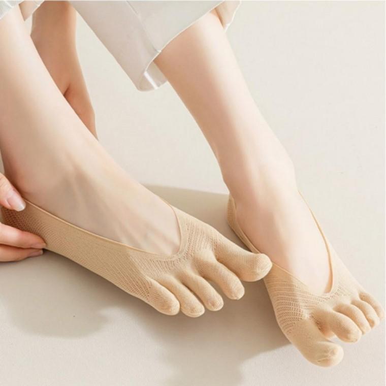 메쉬 발가락 양말 무지 발가락 덧신 페이크삭스 여름 여성 논슬립 데일리
