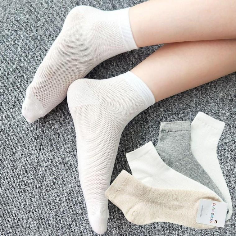 국산 여성 여름 망사 양말 무지 단목 메쉬 10 켤레
