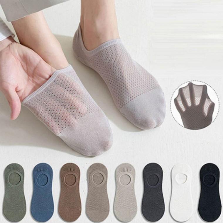 남성 뒤꿈치 실리콘 벗겨짐 방지 통풍 매쉬 양말 장목 덧신 중목 단목 수면 여름 운동화