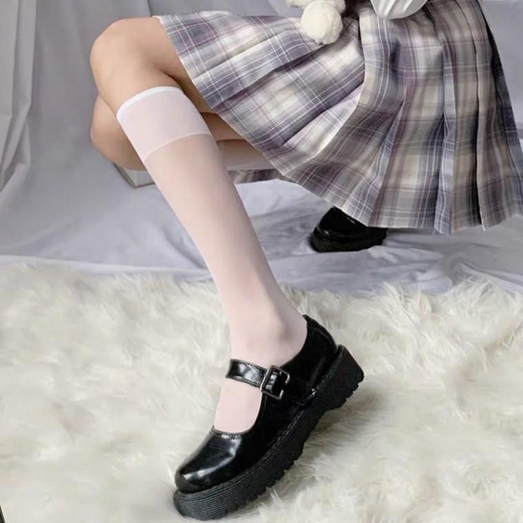 시스루 여름 타킹 니삭스 무릎 종아리 패션양말