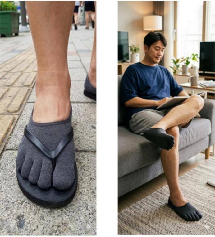 남성 덧신 발가락 양말 여름 남성 발가락 스타일리시 패션 페이크삭스