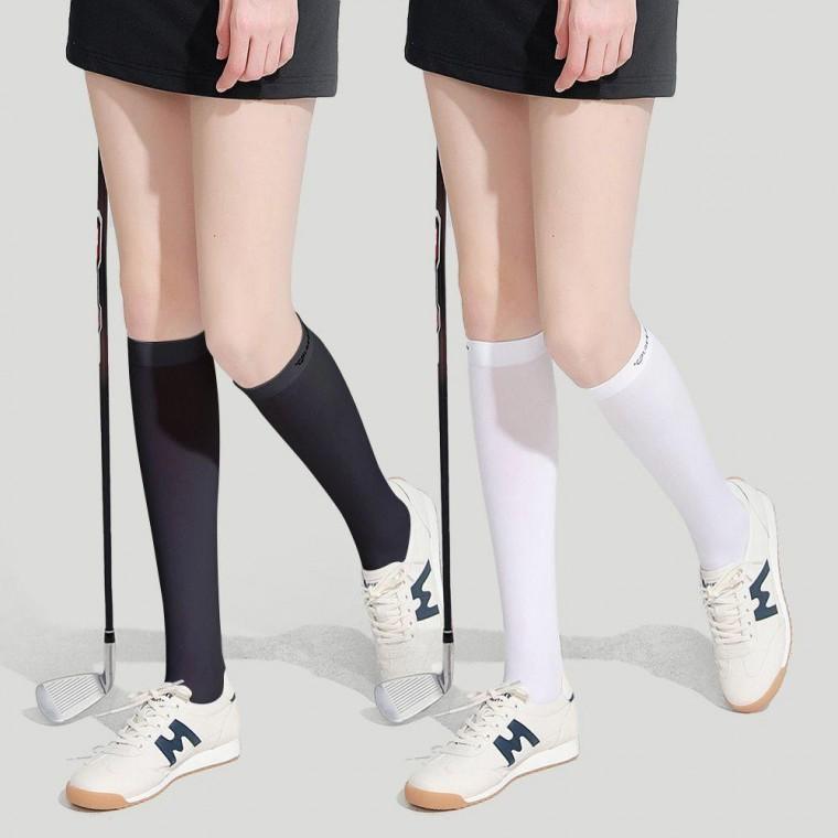 여성 골프 오버니삭스 스포츠 러닝 테니스 무릎양말 햇빛차단