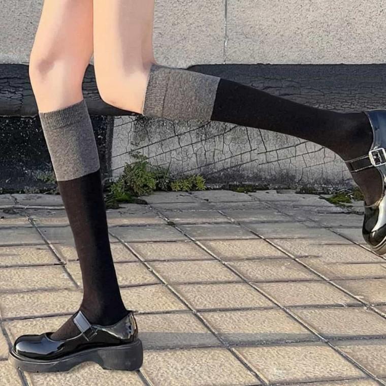 패션니삭스 겨울니삭스 무지양말 오버니삭스 패션 양말