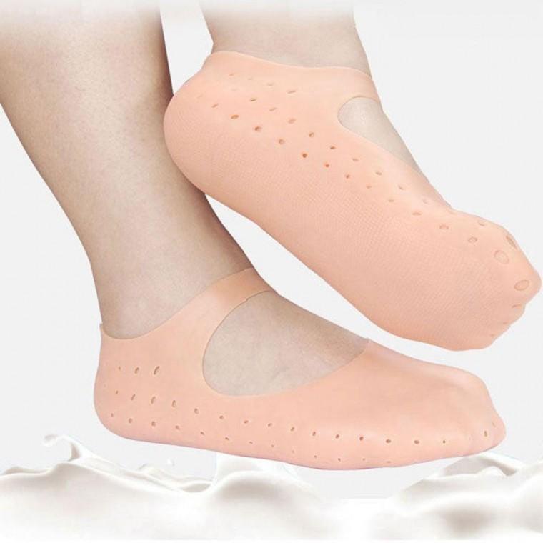발 뒤꿈치 각질 관리 물세척 실리콘 촉촉 보습 양말 풋케어 발마 사지 발관리 발각질