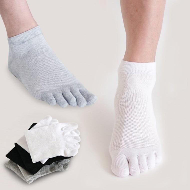 남성 단목 통풍 기능성 메쉬 기본 무지 발가락 양말 남자 발냄새 토삭스 남자토 남성토