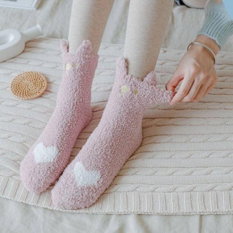 수면 양말 겨울 털 따뜻한 중목 남녀 공용 포근 털양말 홈웨어 데일리 패션 기모 보온