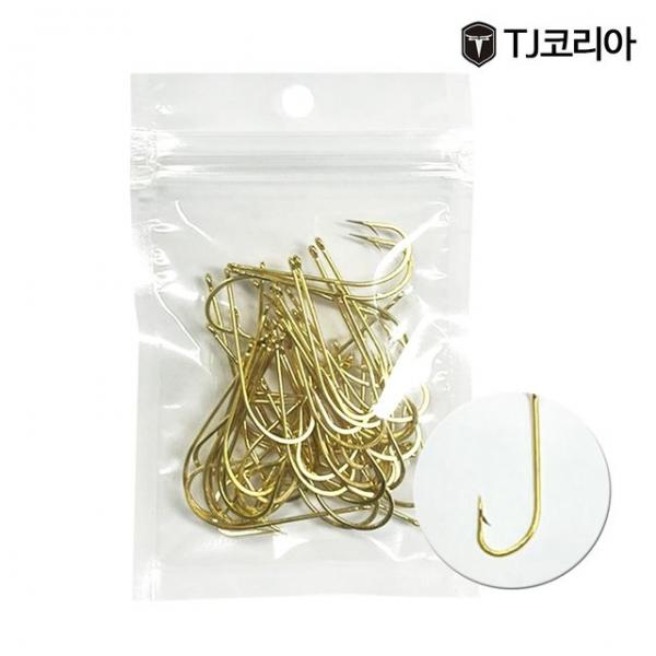 TJ코리아 큰미늘 금바늘 50개입 심해갈치용