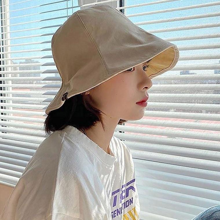 여성 뒷 밴딩 포인트 리버시블 양말 벙거지 모자 여자 양면 리버서블 캐주얼 예쁜 챙모자