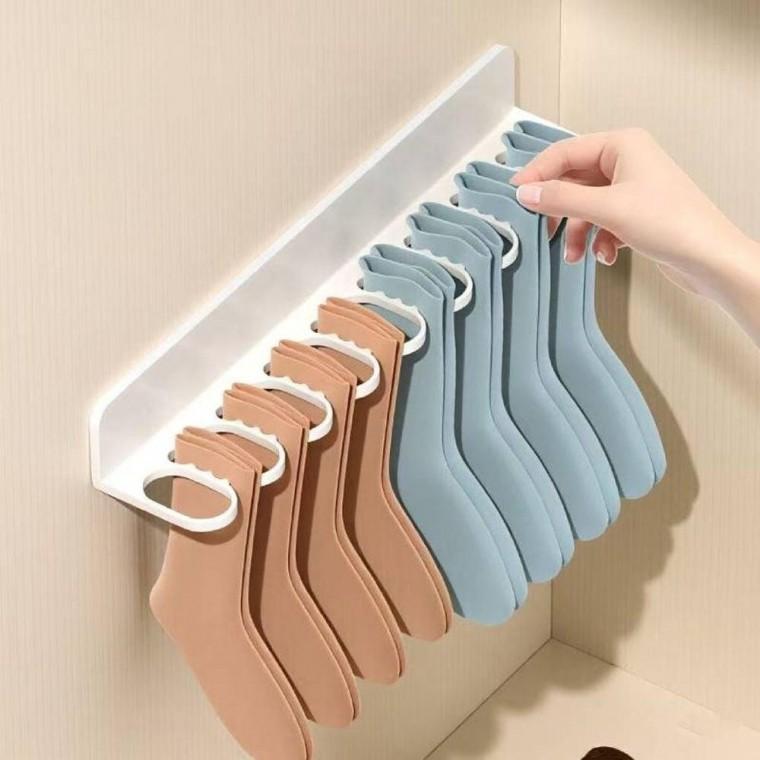 속옷 양말 벽걸이 정리대 4p 브라 수납 선반 보관대 소품 수납함 정리함 칸막이 다용도