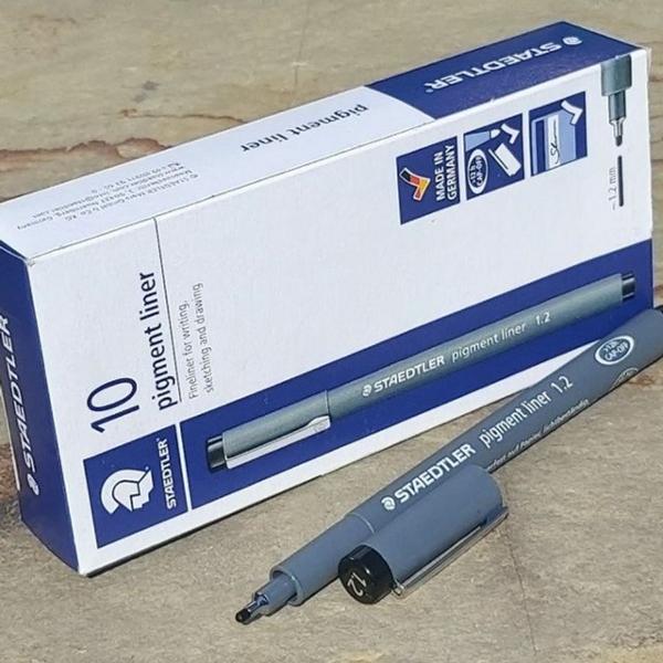 스테들러 1.2mm Fineliner pigment liner 블랙 1다스