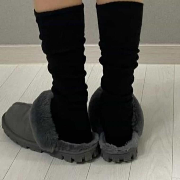 무릎워머 니워머 필라테스양말 롱 발토시 블랙