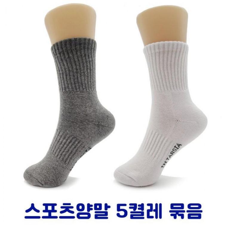 무지 여성 양말 5켤레 묶음 ELY50285 산 양말 학생 레깅스 세트 패션잡화 파스텔톤 스타킹 레그워머 양말