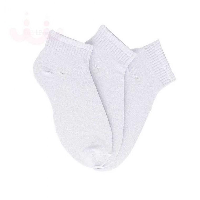 남성 빅사이즈 단목양말 화이트 3P 남성양말 하얀양말 남자발목양말