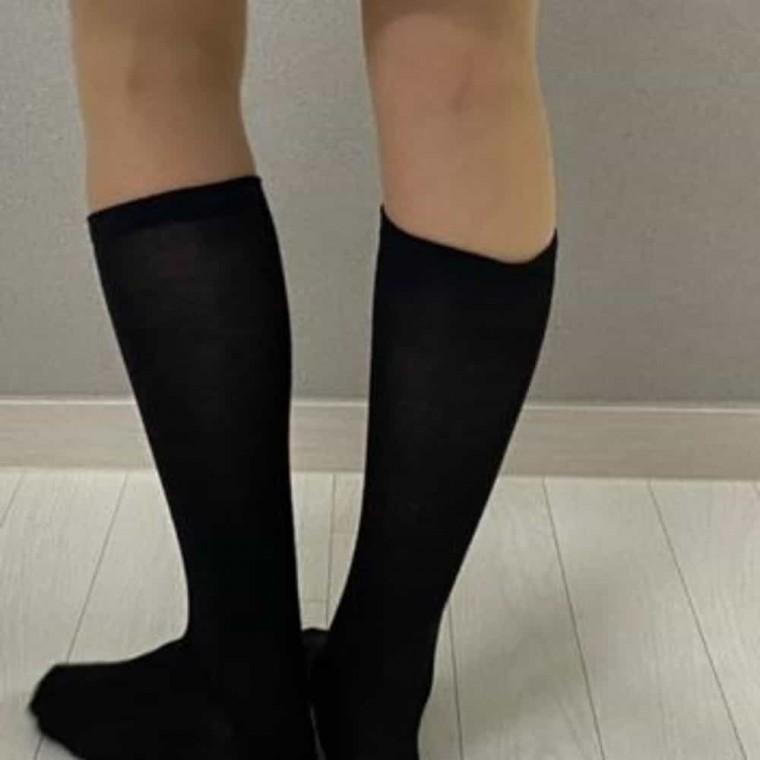 롱삭스 예쁜여자양말 니삭스 무릎양말 블랙