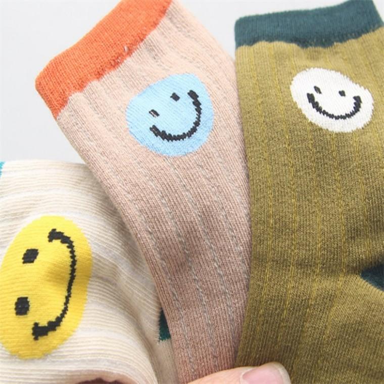 스마일 남아 아동 중목양말 5P 7-8세용 키즈양말 사계절 패션양말