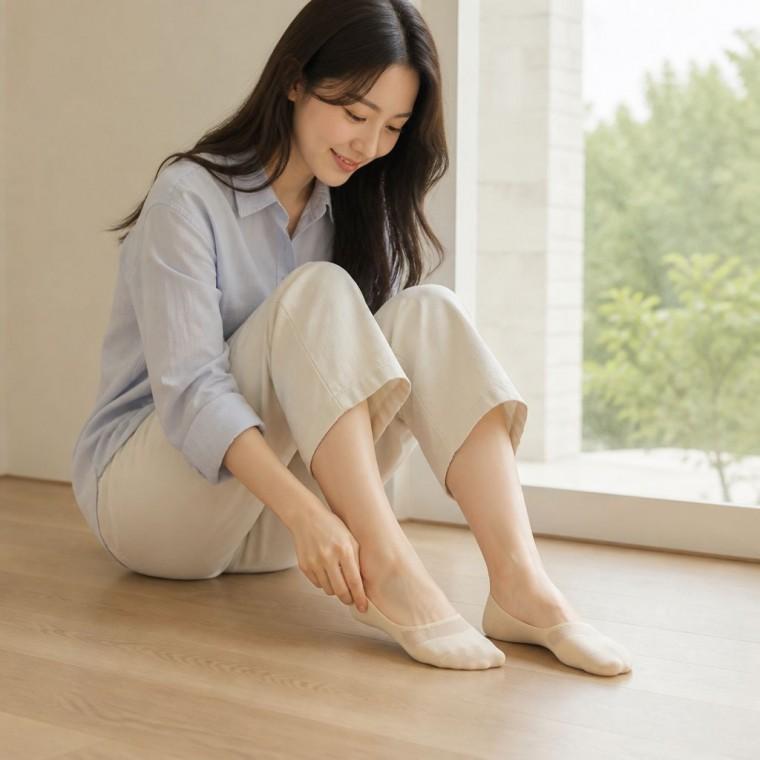 통기성 덧신 양말 3컬러 여름 실리콘 페이크 삭스 여성 발편한 데일리