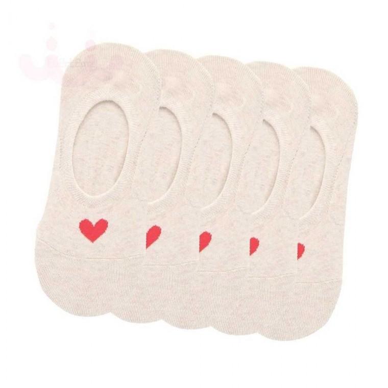 여성 덧신양말 베이지 5P 안벗겨지는양말 여성여름덧신 여성여름양말
