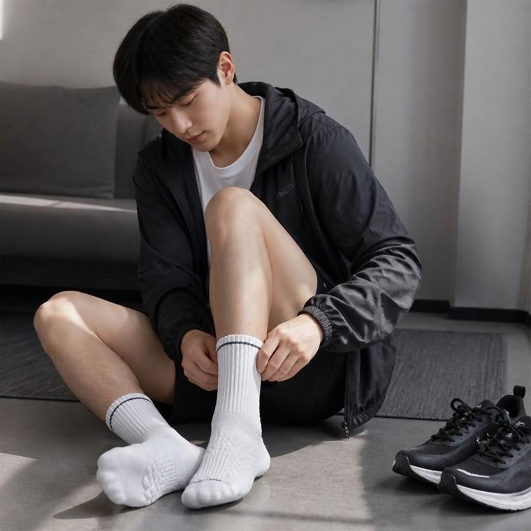 스포츠 발바닥 엠보싱 두꺼운 양말 러닝 운동 남성양말