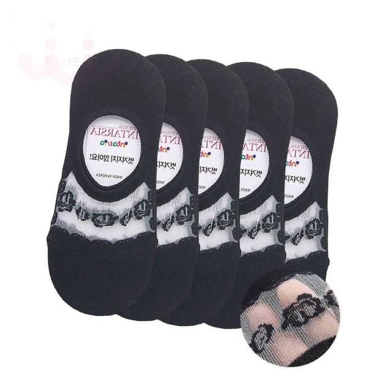 여성 덧신양말 블랙 5P 여성양말 여자페이크삭스 덧양말