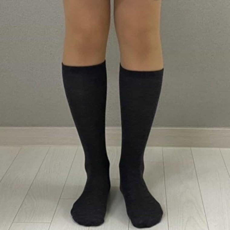 무지 니삭스 블랙 검은양말 발편한양말 롱삭스