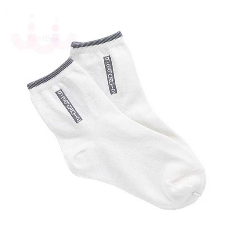 여성 캐주얼양말 흰회 5P 여자양말 발편한양말 여성중목양말