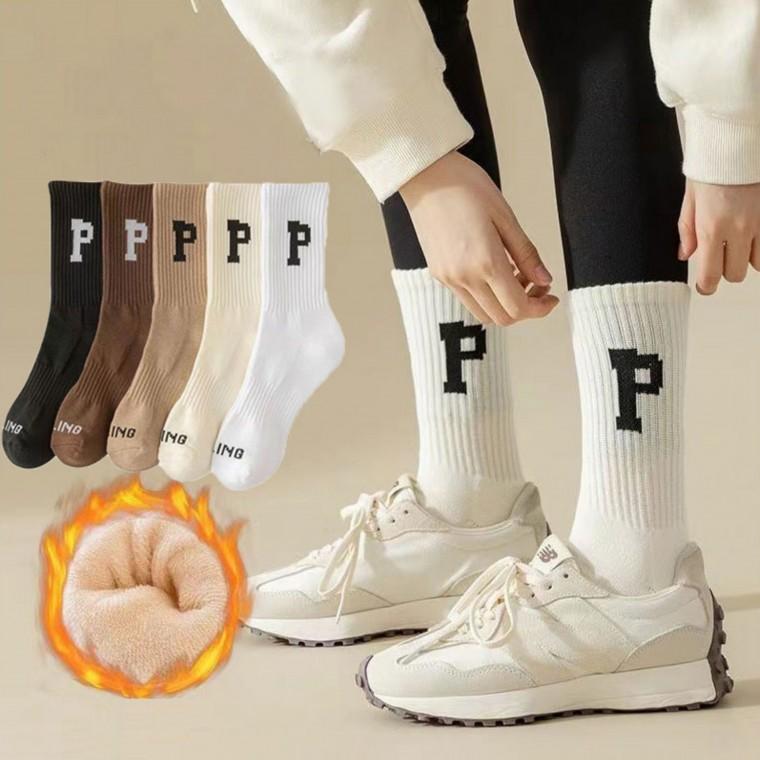 남녀공용 P중목양말 겨울양말 패션 양말 여성 양말 남성양말