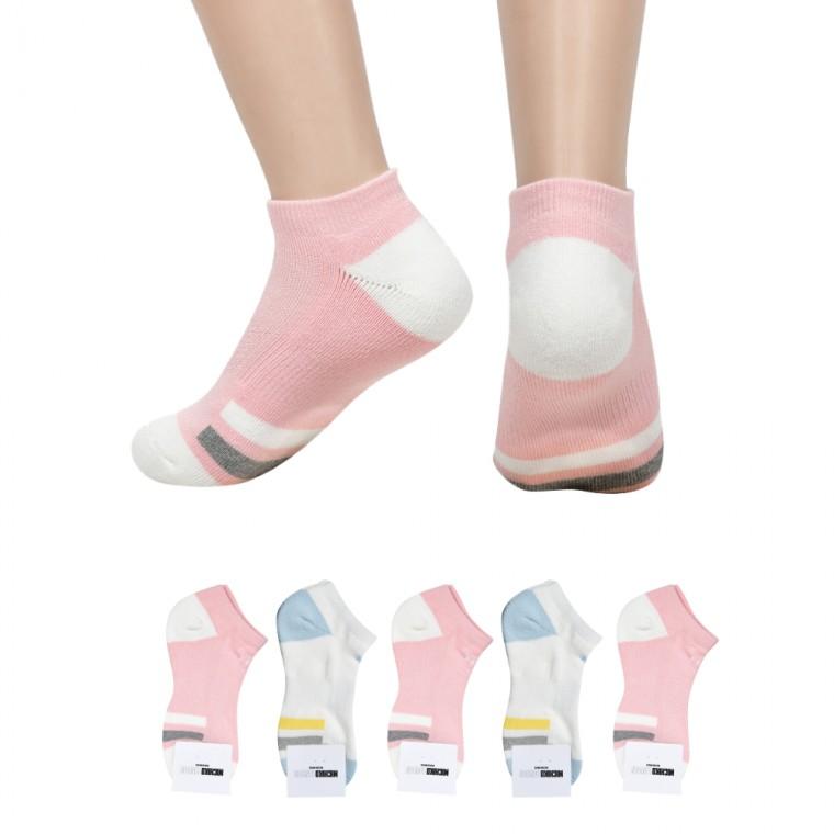 국산 여자 쿠션양말 5켤레 단목 두꺼운 양말 엄마양말 할머니양말