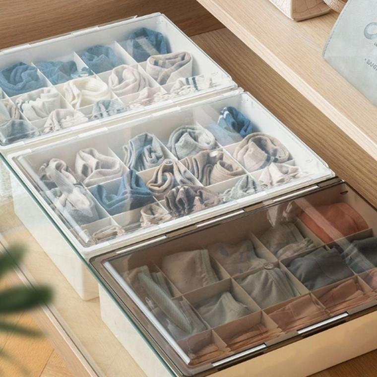 서랍식 속옷 양말 정리함 15 칸 다용도 수납함 용품 보관함 위생 관리 서랍장 의류