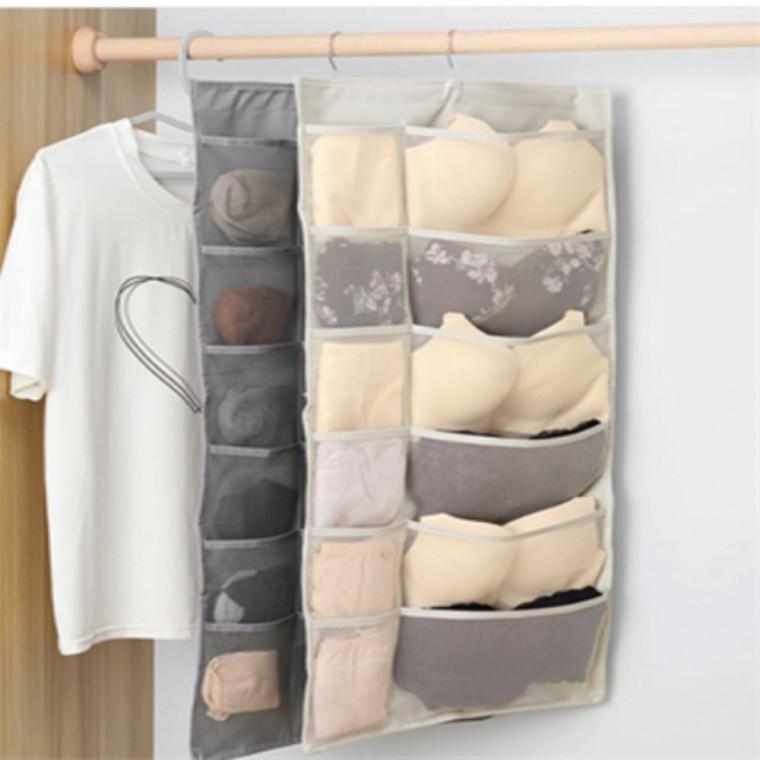 옷장속옷정리함 양말속옷수납정리함 브래지어정리함 벽걸이포켓수납함