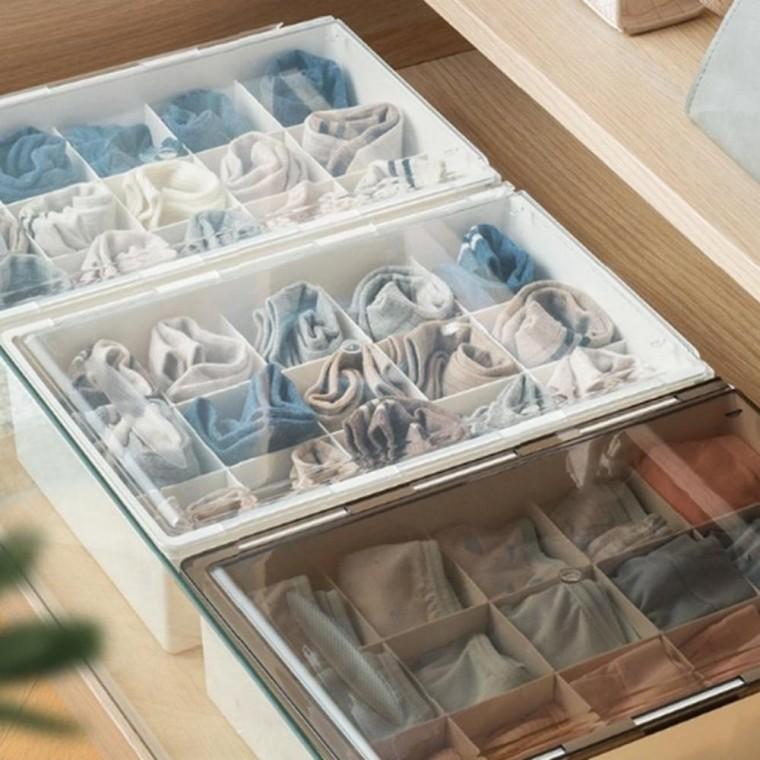 다용도 15칸 서랍식 속옷 양말 정리함 수납함 슬라이드수납함 정리수납함 서랍식정리함