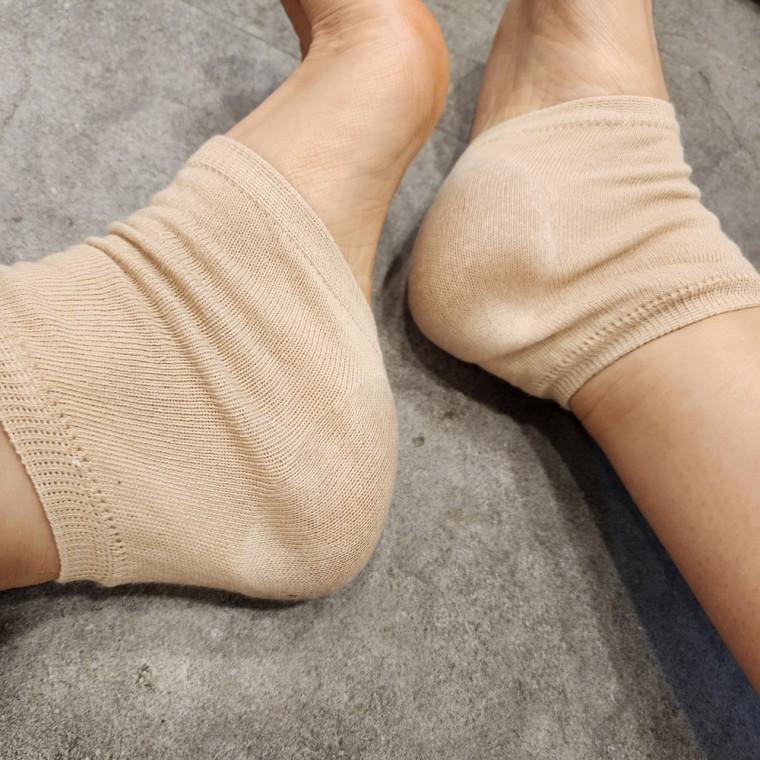 발 뒤꿈치 보습 실리콘 양말 1쌍